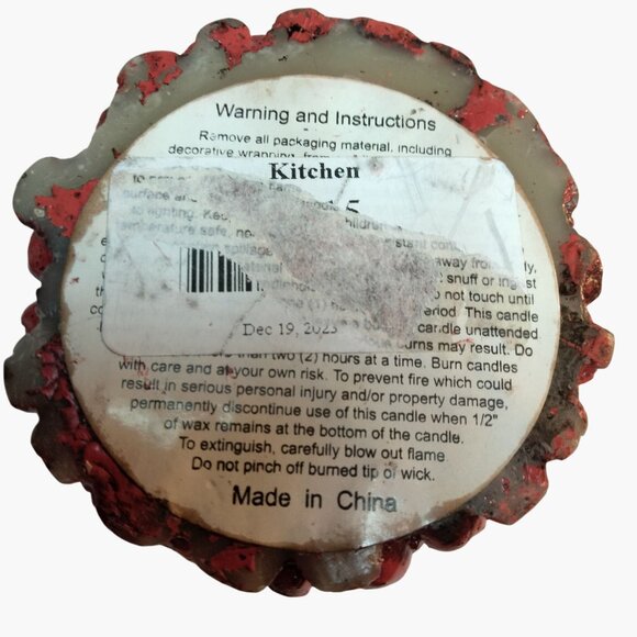 Red Cranberry Shape Candle Set Thanksgiving Holiday Berry Look lot 2 - Picture 13 of 13